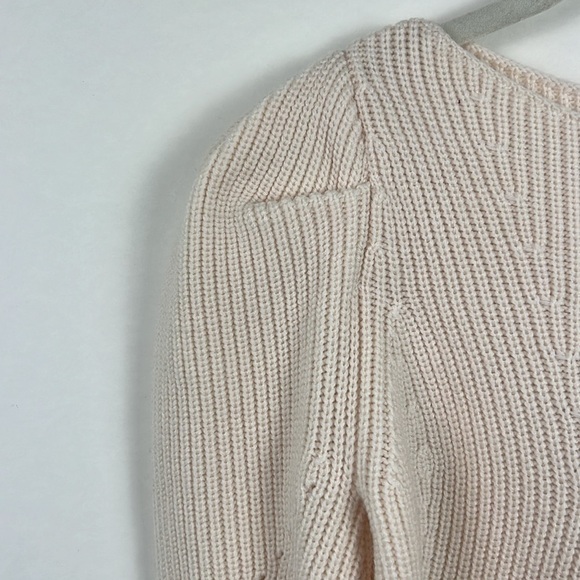 NWT Trina Turk Dalhart Sweater Ecru XS Cream 100% Merino Wool - Picture 5 of 9